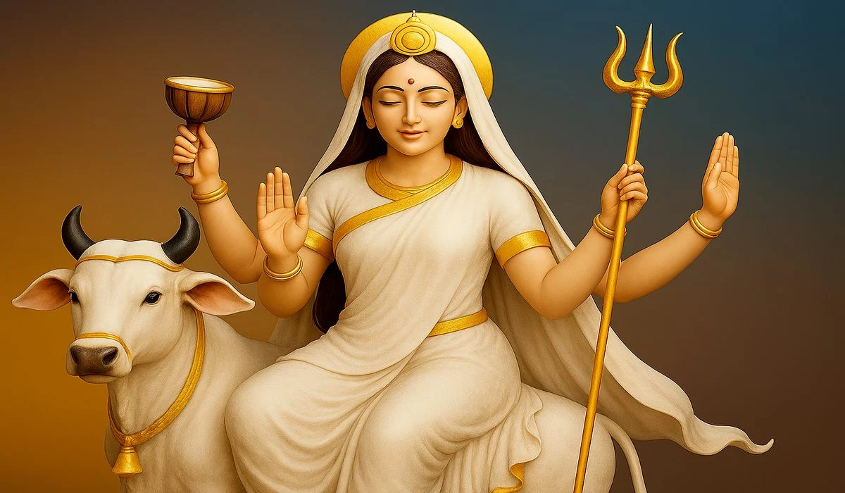 Maha Ashtami is celebrated with the worship of Maa Mahagauri