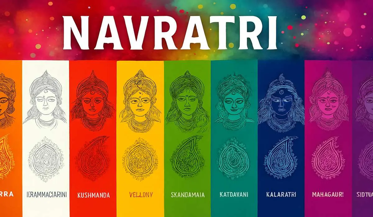 The Nine colours of Navratri