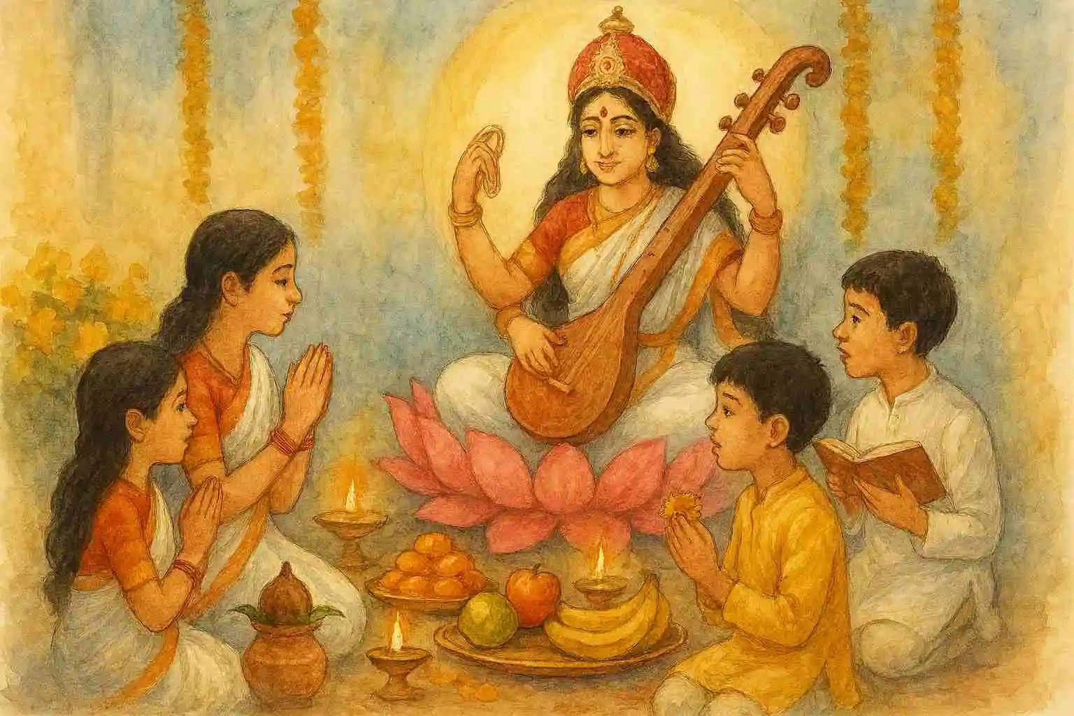 SARASWATI PUJA 2026 - WORSHIP OF THE DIVINITY OF WISDOM AND KNOWLEDGE