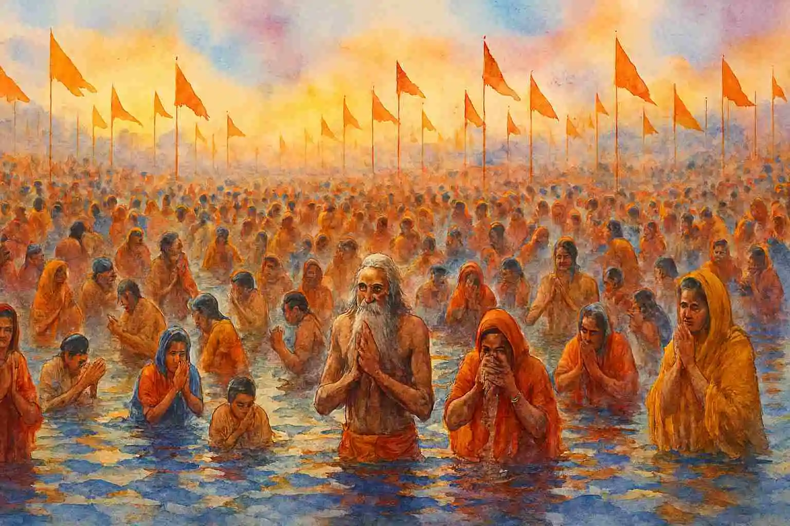 TRIVENI SANGAM ON MAUNI AMAVASYA SNAN