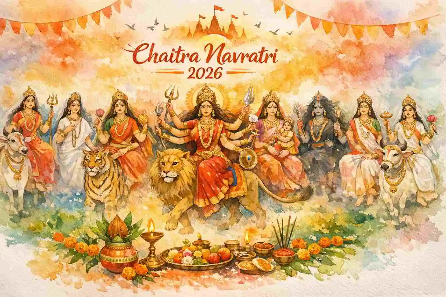 CHAITRA NAVRATRI 2026 - NINE DAYS OF WORSHIP OF THE SUPREME FEMALE POWER