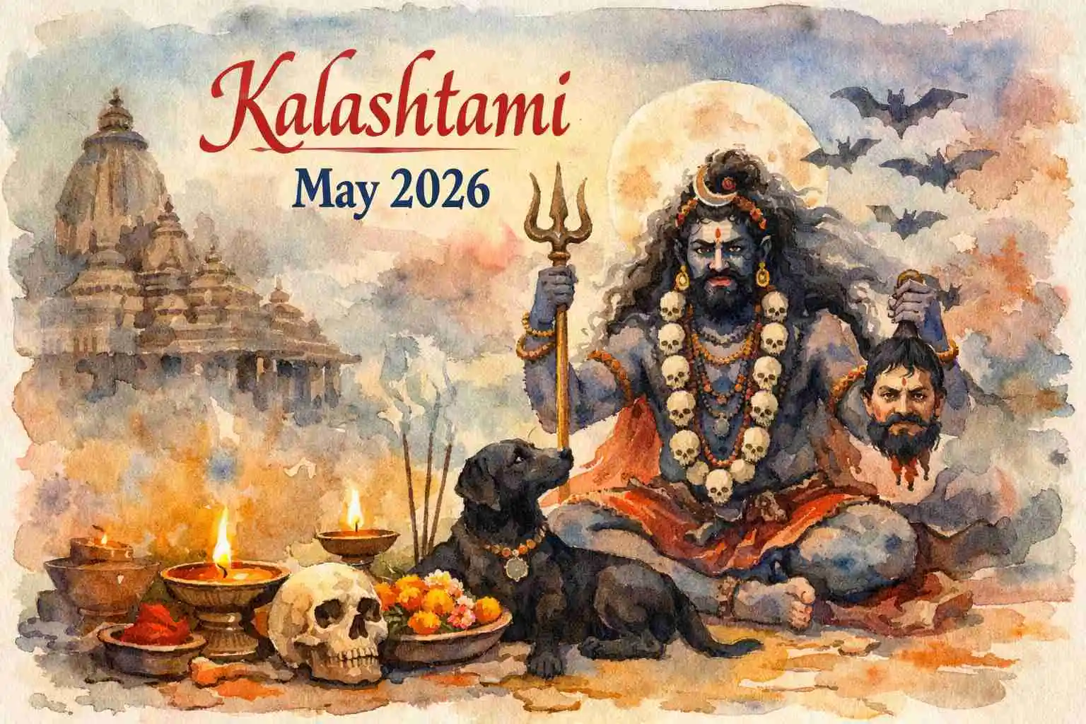 KALASHTAMI MAY 2026 ON 09TH MAY 2026- THE DAY OF THE FIERCE AND PROTECTOR ROOP OF MAHADEV